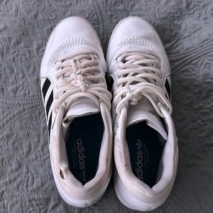 White/Black Adidas shoes for men - Size 11